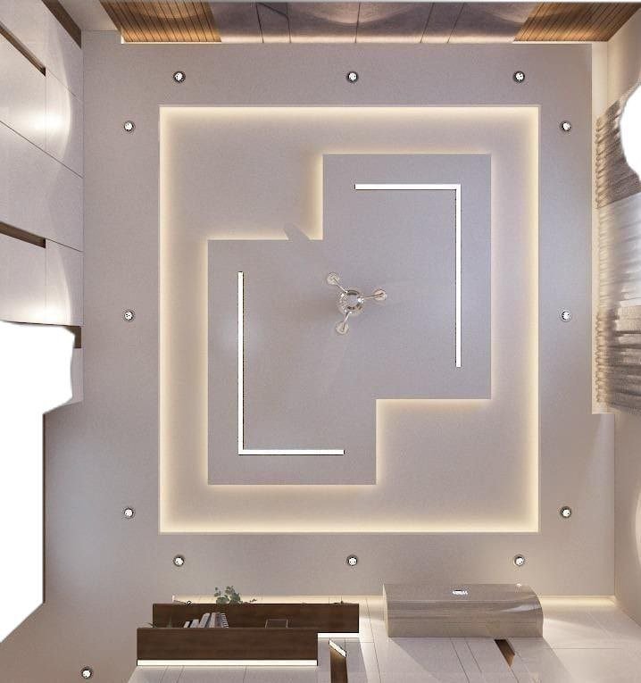 أسقف جبس بورد بإضاءة مخفية: تخفي الأسلاك وتوزع الإضاءة بشكل ناعم ومريح.