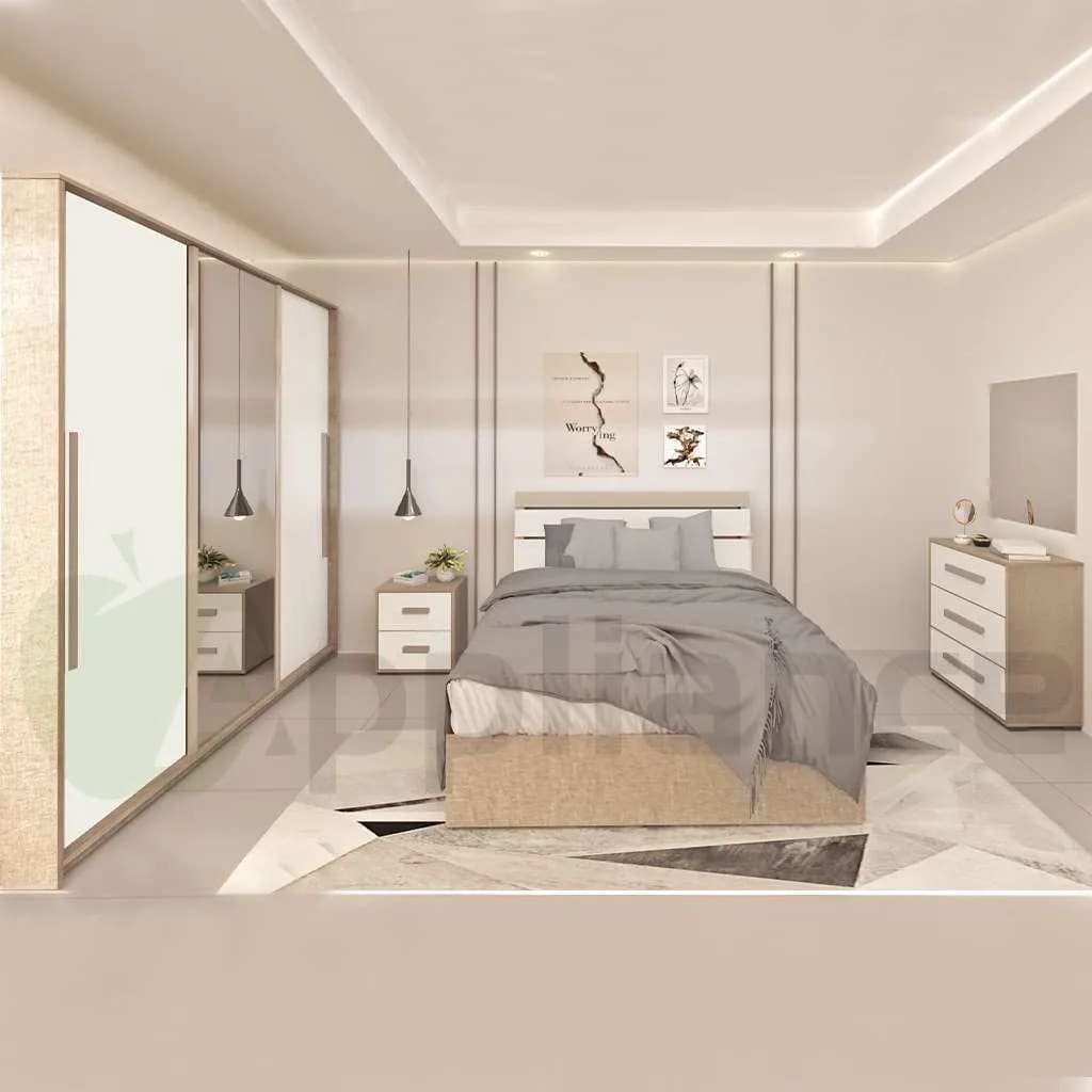 تفصيل غرف نوم من الخزائن المبتكرة تجمع بين الفخامة والراحة، مع خزانات عصرية وتسريحات أنيقة لتوفير تجربة نوم هادئة ومريحة.