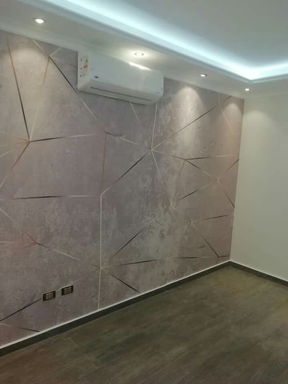 صورة لجدار خرسانية جديدة بعد التركيب